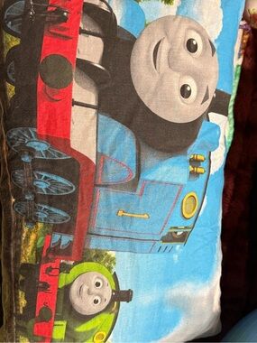 Thomas The Tank Engine Double Sided Decorative Pillow Cushion Thomas & Percy